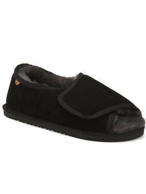 LAMO Suede Open Toe Slippers